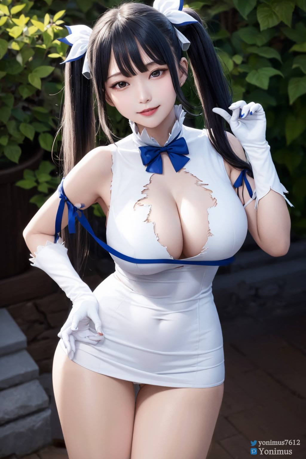 AI绘画 014 Hestia(Danmachi) [22P/7M]-无料摄影圈