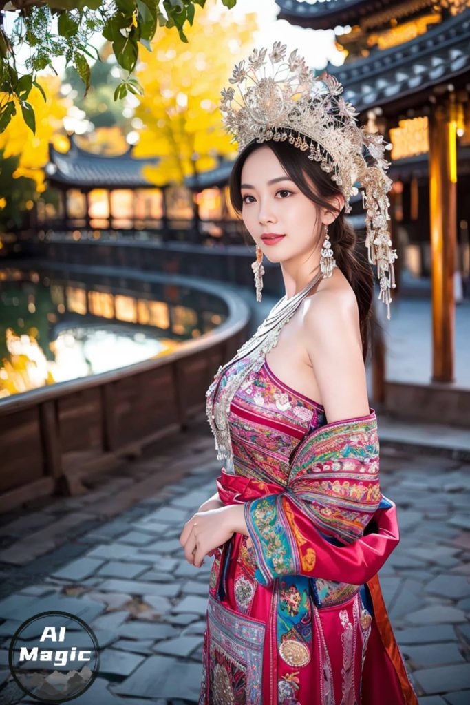 AI绘画 036 民族装的漂亮魔法秀[65P504MB]插图1