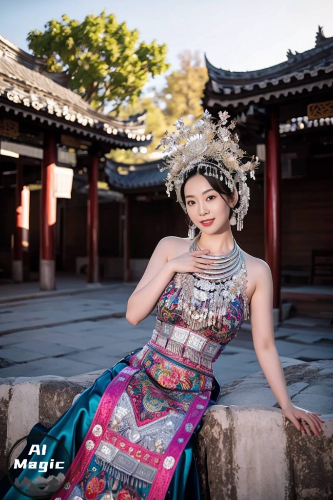 AI绘画 036 民族装的漂亮魔法秀[65P504MB]插图2