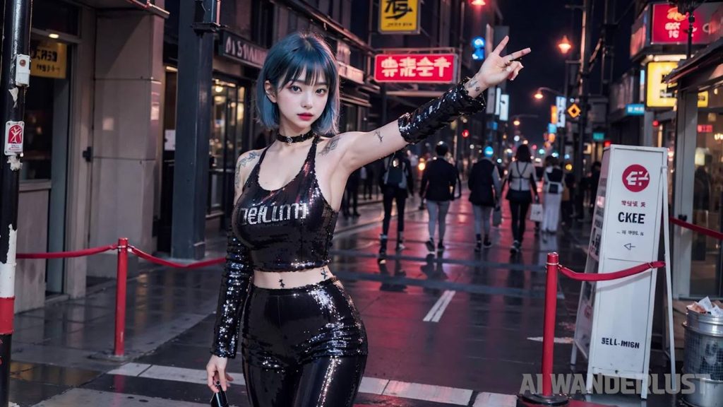 AI绘画 047 party girl’s fashion in the city2 [371V/185M]插图4