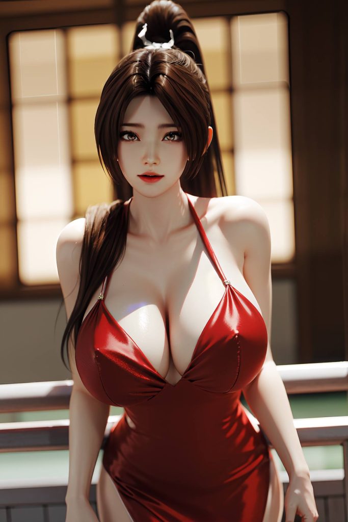 AI绘画 093 不知火舞 红色晚礼服[118P/277MB]插图5