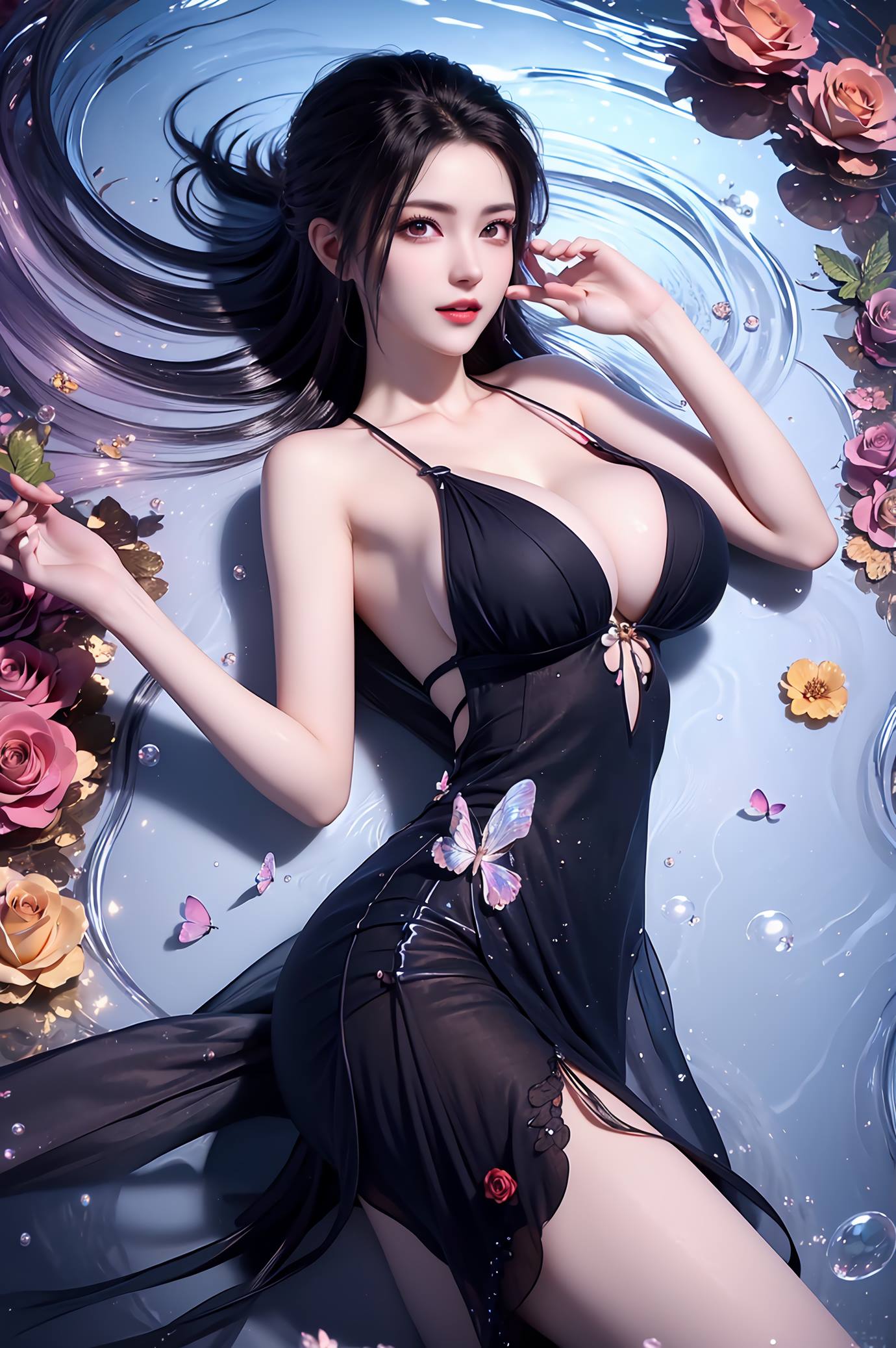 AI绘画 095 李寒衣唯美蝴蝶[52P/51.6MB]-无料摄影圈