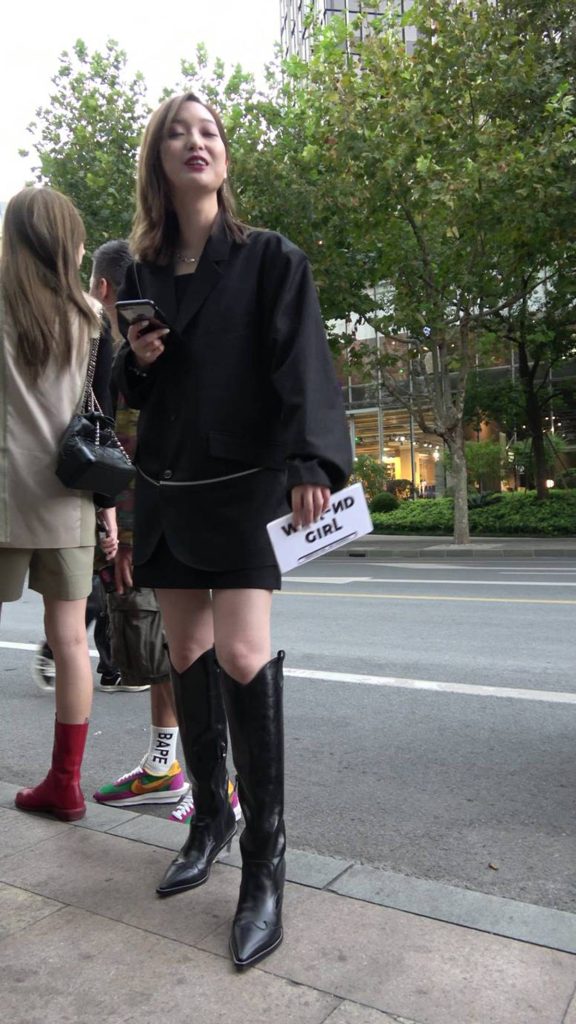 精选街拍摄影 No.011 长靴时尚美女 [1V/1.33GB]插图1