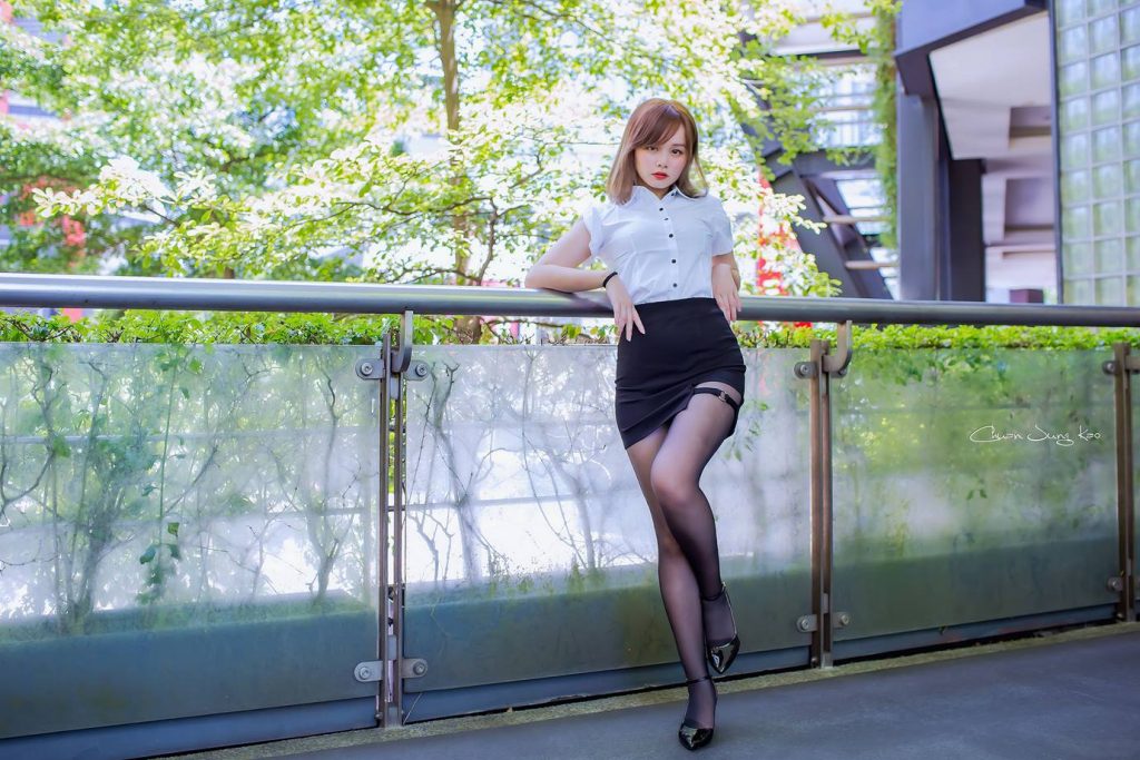 精选街拍摄影 No.054 樂兒 OL黑絲高跟美腿 [39P/60MB]插图1