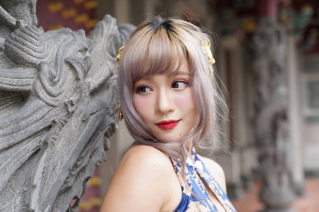 精选街拍摄影 No.071 薛凱云 藍花短旗袍高跟美腿 [125P/184MB]插图3