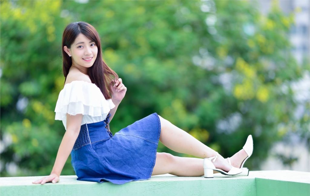 精选街拍摄影 No.075 姍姍(涼爽)牛仔短裙涼高美腿[35P/73MB]插图1