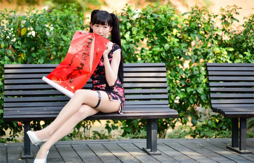 精选街拍摄影 No.078 Yui瑜姬短旗袍絲襪高跟美腿[83P/248MB]插图3