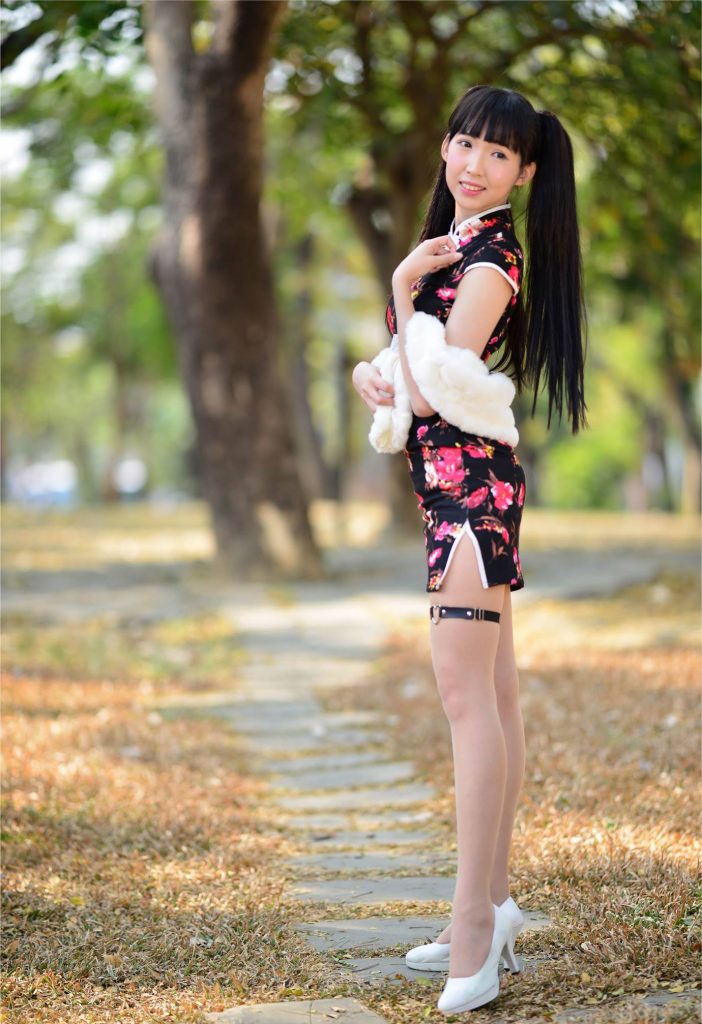 精选街拍摄影 No.078 Yui瑜姬短旗袍絲襪高跟美腿[83P/248MB]插图5