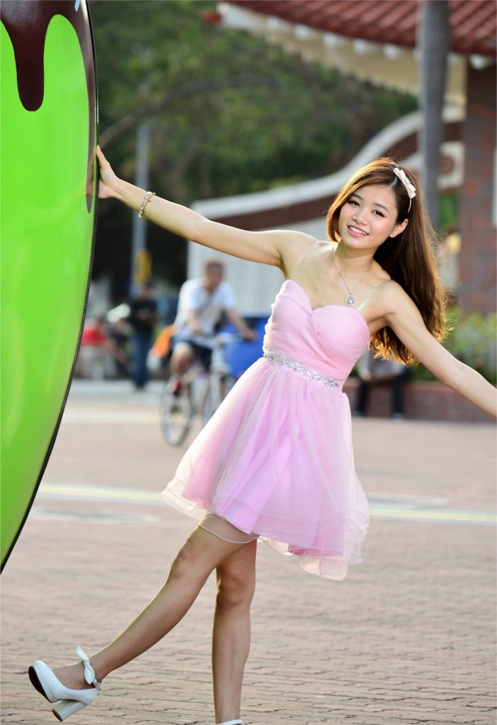 精选街拍摄影 No.082 張元偵 粉紅小禮服高跟美腿 002 [135P/372MB]插图