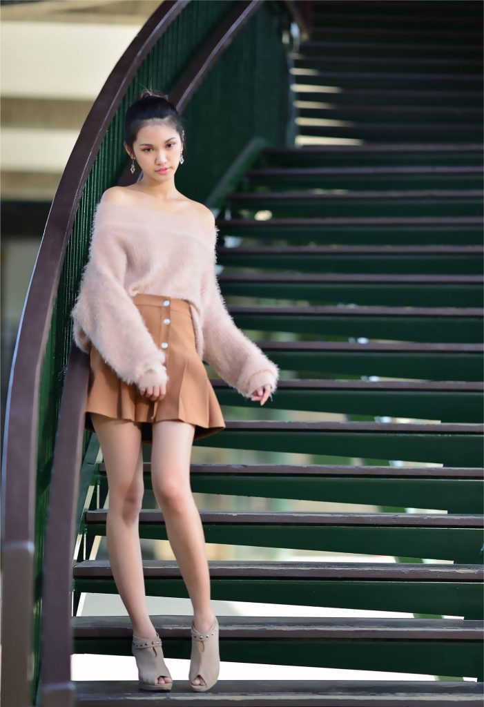 精选街拍摄影 No.086 陳濛欣 短裙高跟美腿 [128P/340MB]插图1