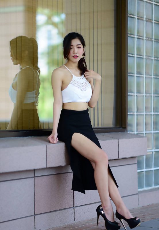 精选街拍摄影 No.088 莎莎 露肚高衩長裙高跟美腿 [122P/244MB]-无料摄影圈