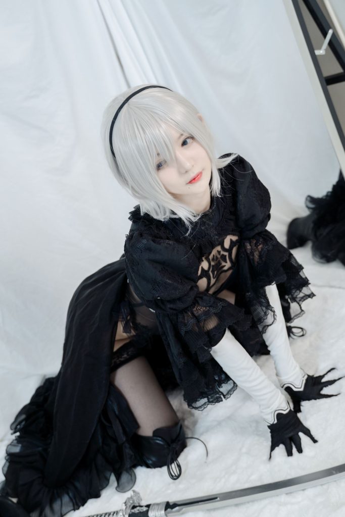 51酱 NO.002 – 2B黑婚纱[53P/2V/486MB]插图3