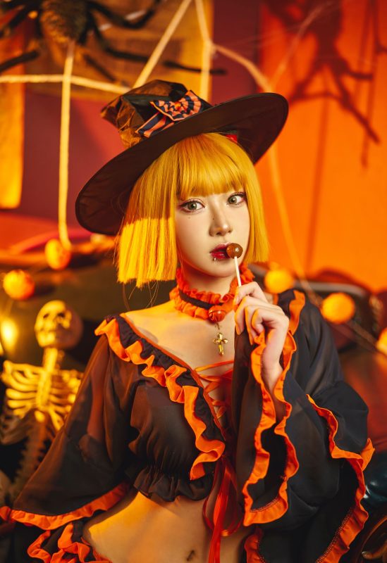 阿包也是兔娘 NO.013 - 万圣节[8P/172MB]-无料摄影圈