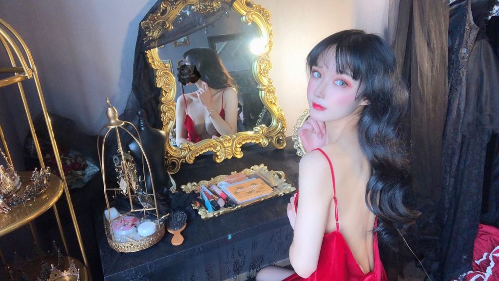 阿包也是兔娘 NO.051 – 红丝绒睡衣[18P/57.6MB]插图1