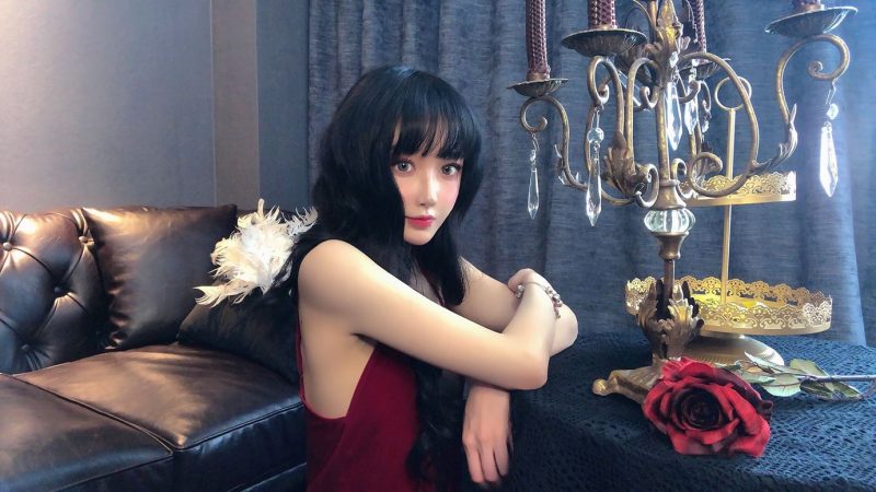 阿包也是兔娘 NO.051 - 红丝绒睡衣[18P/57.6MB]-无料摄影圈