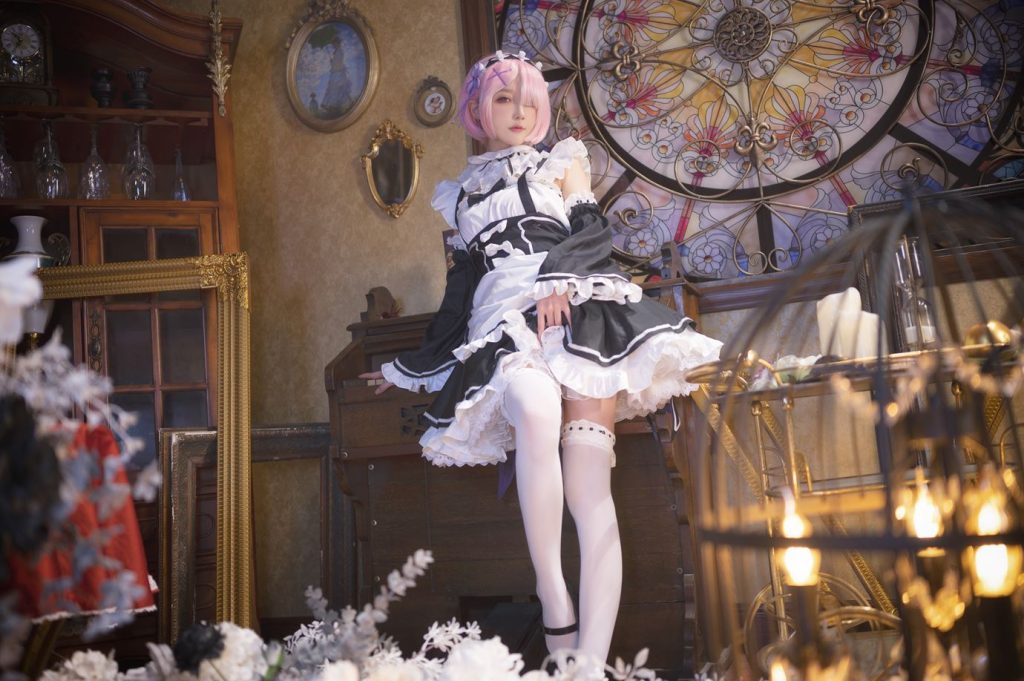 动漫博主阿包也是兔娘 071 拉姆女仆 [22P/163MB]插图1