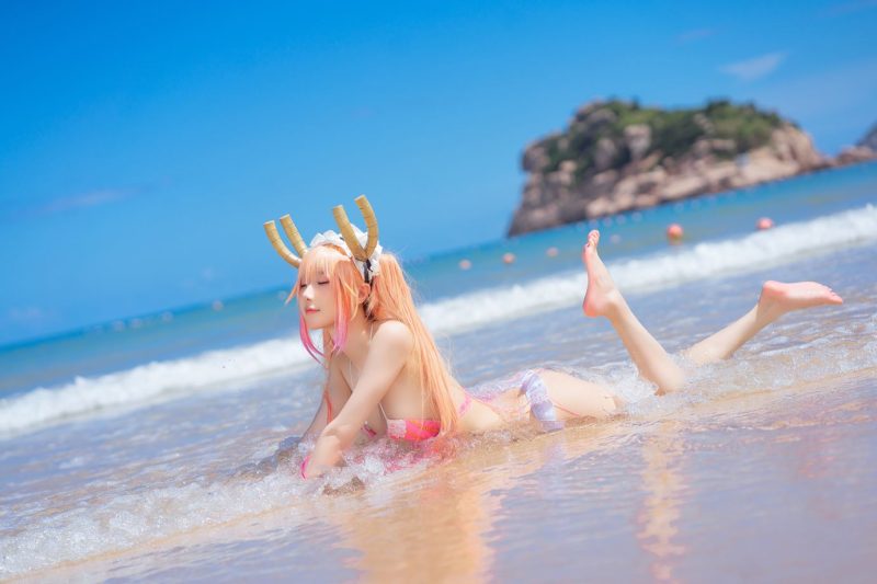 动漫博主阿包也是兔娘 072 10月舰长图 龙女仆泳装 [23P/507MB]-无料摄影圈