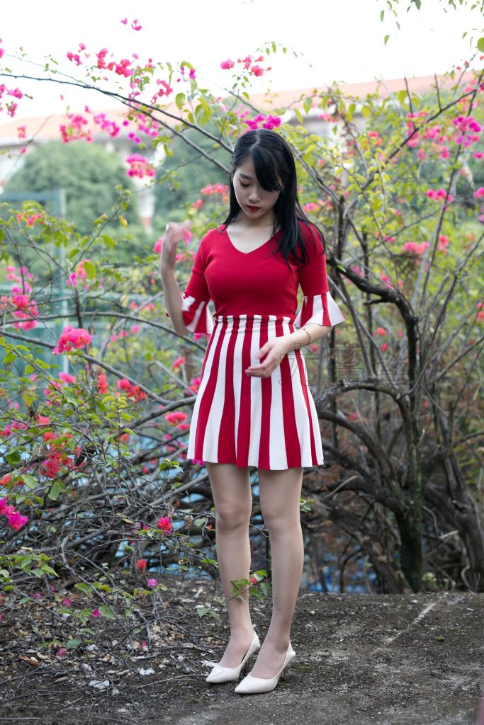 尤蜜丝摄影作品 NO.039 穿搭推广展示图集 红白条纹[82P/611MB]插图1