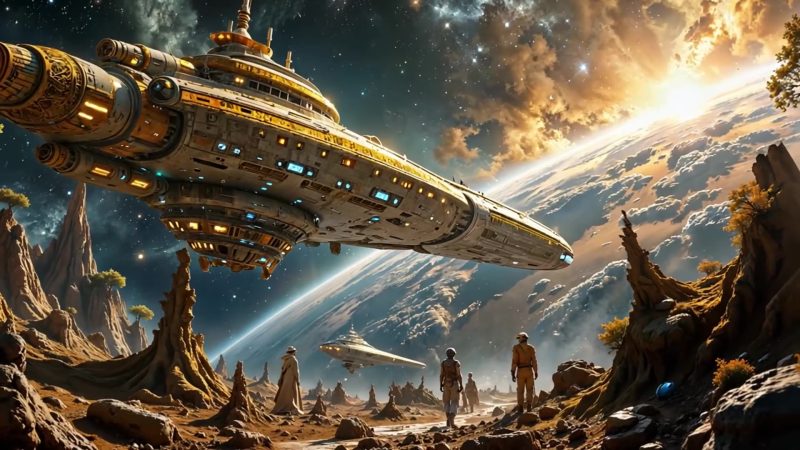 AI Video 007 Princess of Space Fantasy_ Futuristic Music Video[1V/277MB]-无料摄影圈