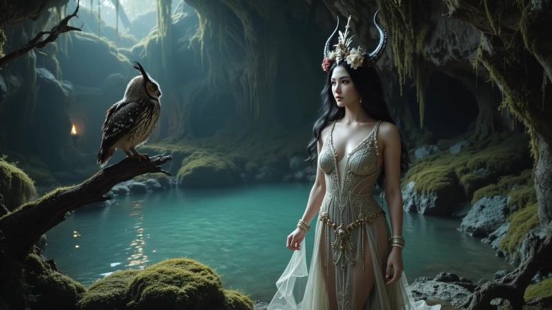 AI Video 019 Fantasy Music _ Stunning 4K Visuals_ A Mystical Journey with Goddesses for TTRPG _ Relaxation[4K/1V/182MB]-无料摄影圈