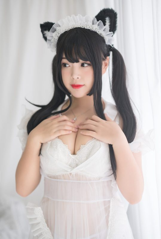 白烨 NO.063 – 白猫透明女仆[70P/114MB]-无料摄影圈