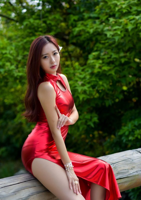 精选街拍摄影 No.102 Ming Ting 名婷 高衩長裙高跟絲襪美腿 [103P/371M]-无料摄影圈