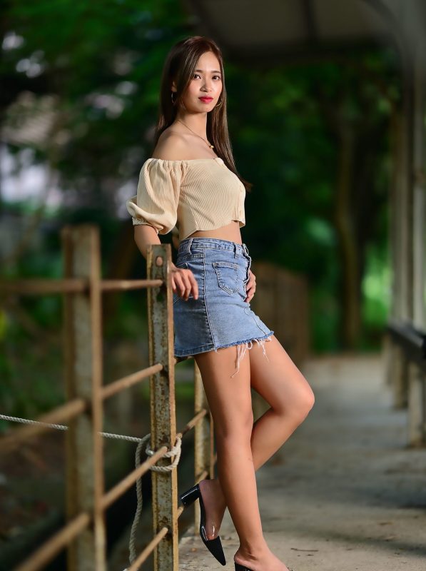 精选街拍摄影 No.124 許筱真 牛仔短裙高跟美腿 [73P/151M]-无料摄影圈