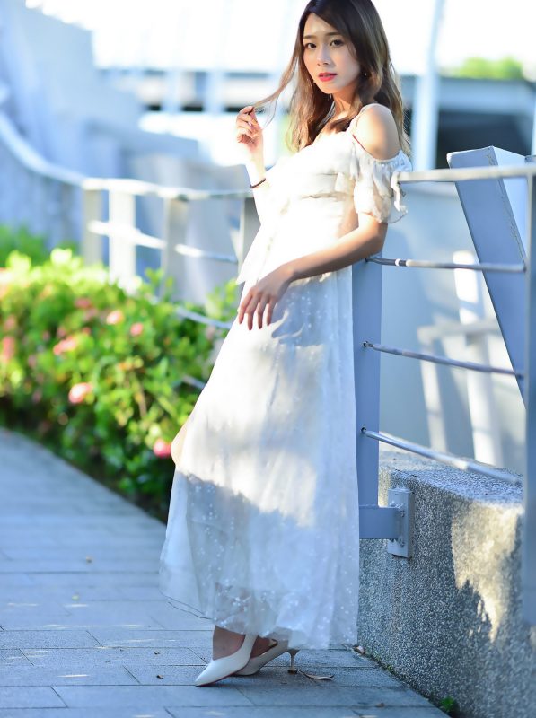 精选街拍摄影 No.125 vivi曹媛媛 吊帶高衩長裙高跟美腿 [113P/227M]-无料摄影圈