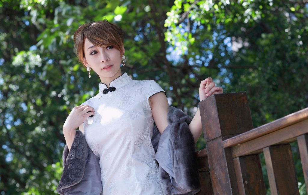 精选街拍摄影 No.130 小優 短旗袍絲襪高跟美腿 [78P/400M]插图2