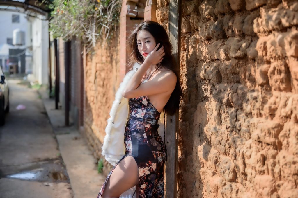 精选街拍摄影 No.186 高衩旗袍高跟美腿 [79P/111M]插图2