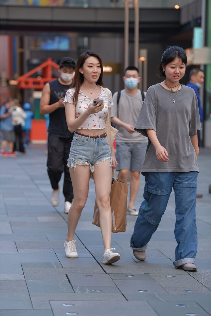 精选街拍摄影 No.187 好身材若隐不现系列之牛仔热裤 [87P/43M]插图2