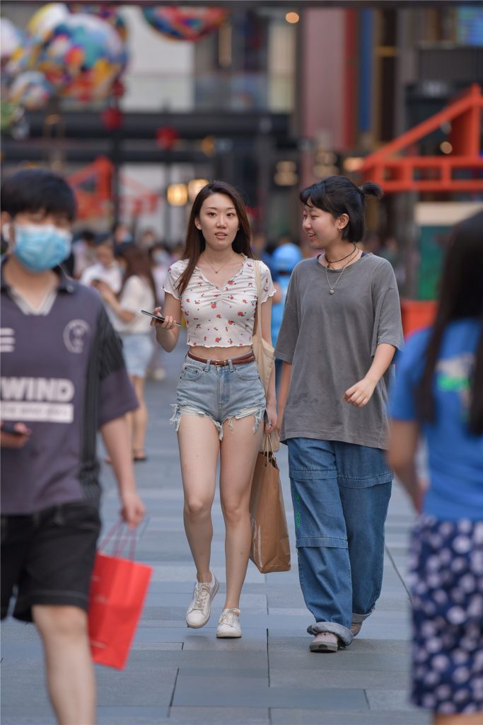 精选街拍摄影 No.187 好身材若隐不现系列之牛仔热裤 [87P/43M]插图1