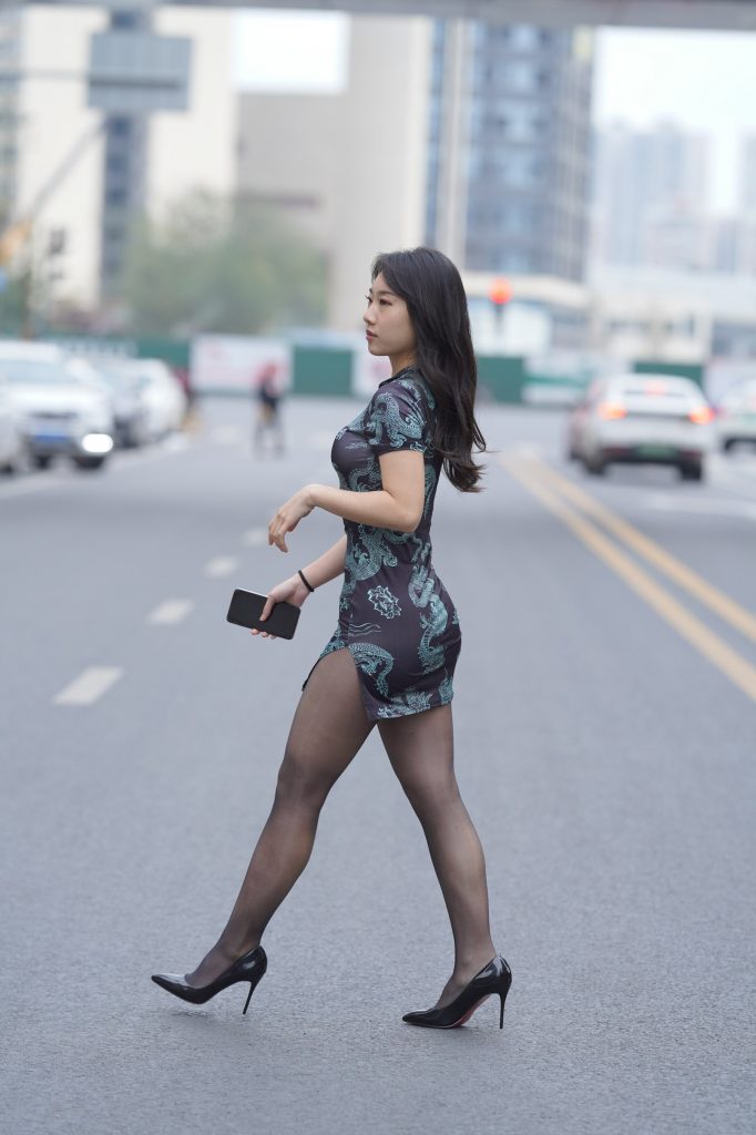 精选街拍摄影 No.197 性感的黑丝改良旗袍（二） [100P/125M]插图3