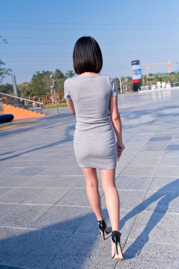 精选街拍摄影 No.230 在商业广场看哈哈镜的包臀裙肉丝萌宝儿 2 [96P/100M]插图2