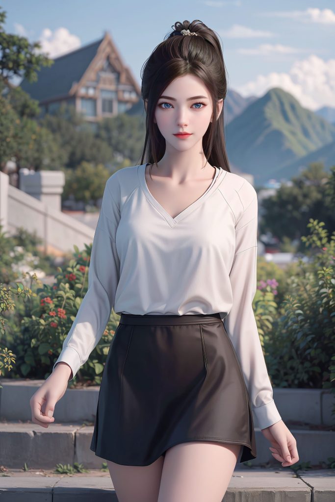 AI绘画 130 龙蛇演义-唐紫尘白衬衫[20P/51.4MB]插图1