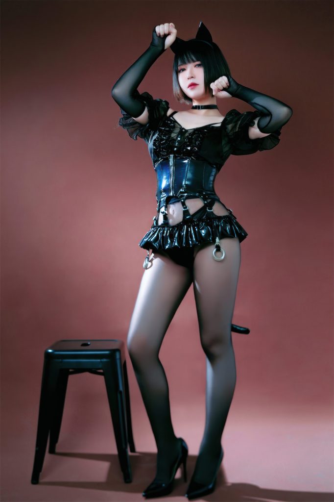 半半子 NO.043 – 黑猫NEKO[55P/2V/484MB]插图2