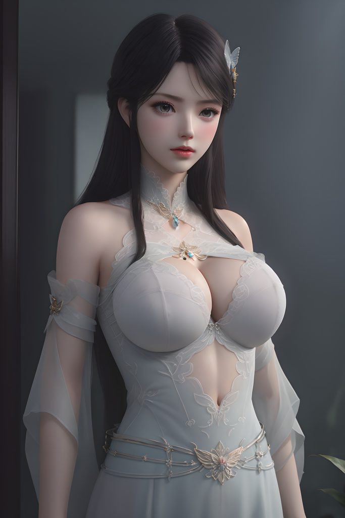 AI绘画 156 斗破苍穹-萧薰儿 蝶翼内衣写真[57P/170MB]插图1