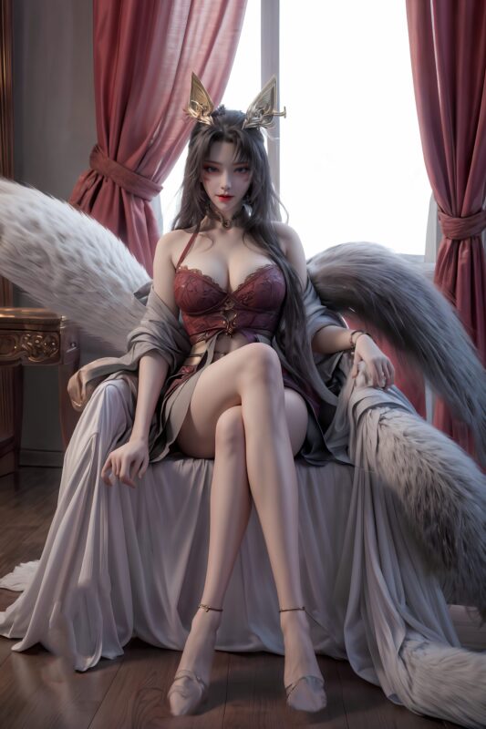 AI绘画 163 完美世界-天狐仙子 逼真狐尾[33P/110MB]-无料摄影圈