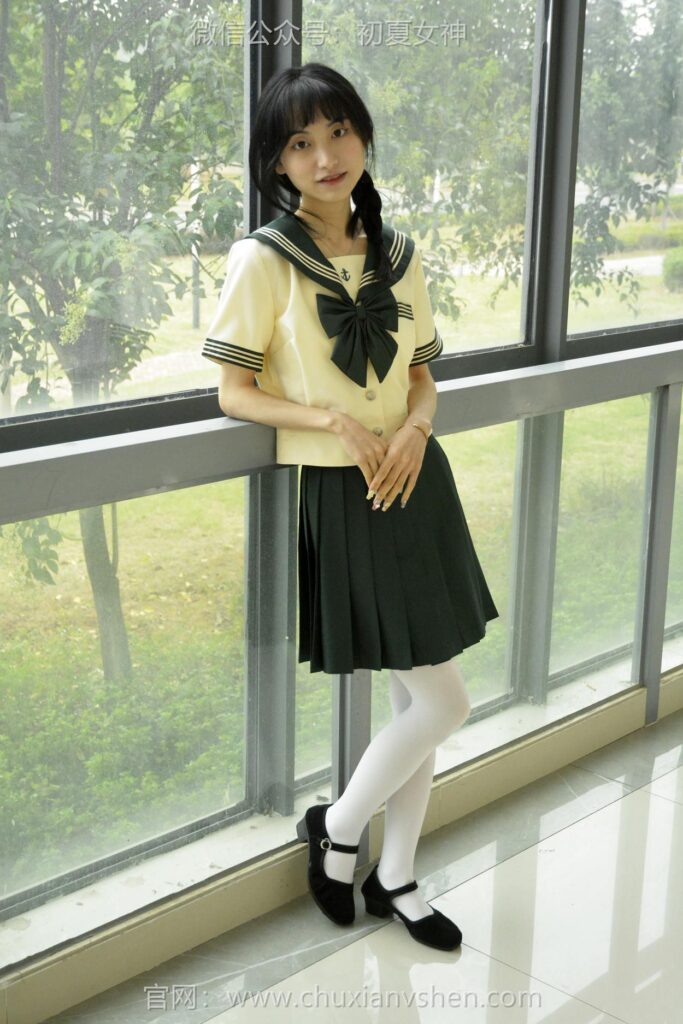 初夏女神 NO.098 柒柒 绿色水手服[140P/1V/4.76GB]插图3