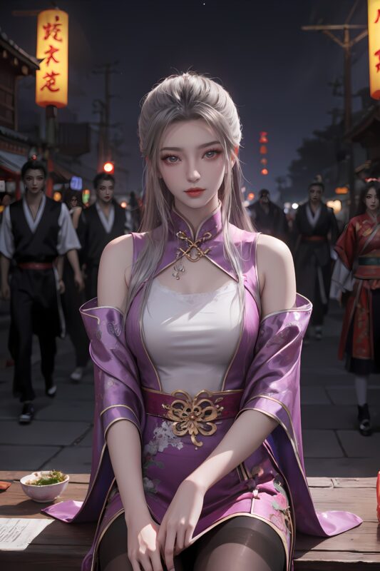 AI绘画 208 柳眉旗袍[53P/344MB]-无料摄影圈