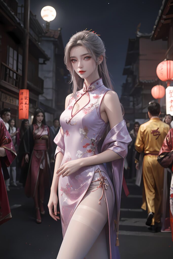 AI绘画 208 柳眉旗袍[53P/344MB]插图3