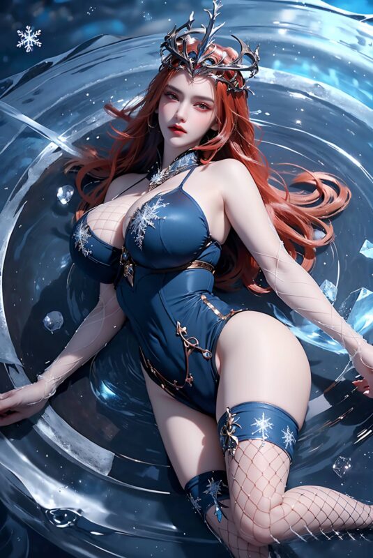 AI绘画 219 女魃 冰雪公主[176P/1.11GB]-无料摄影圈