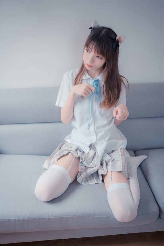 风之领域精品写真@No.065 格子裙吊带白丝 [46P/232MB]-无料摄影圈