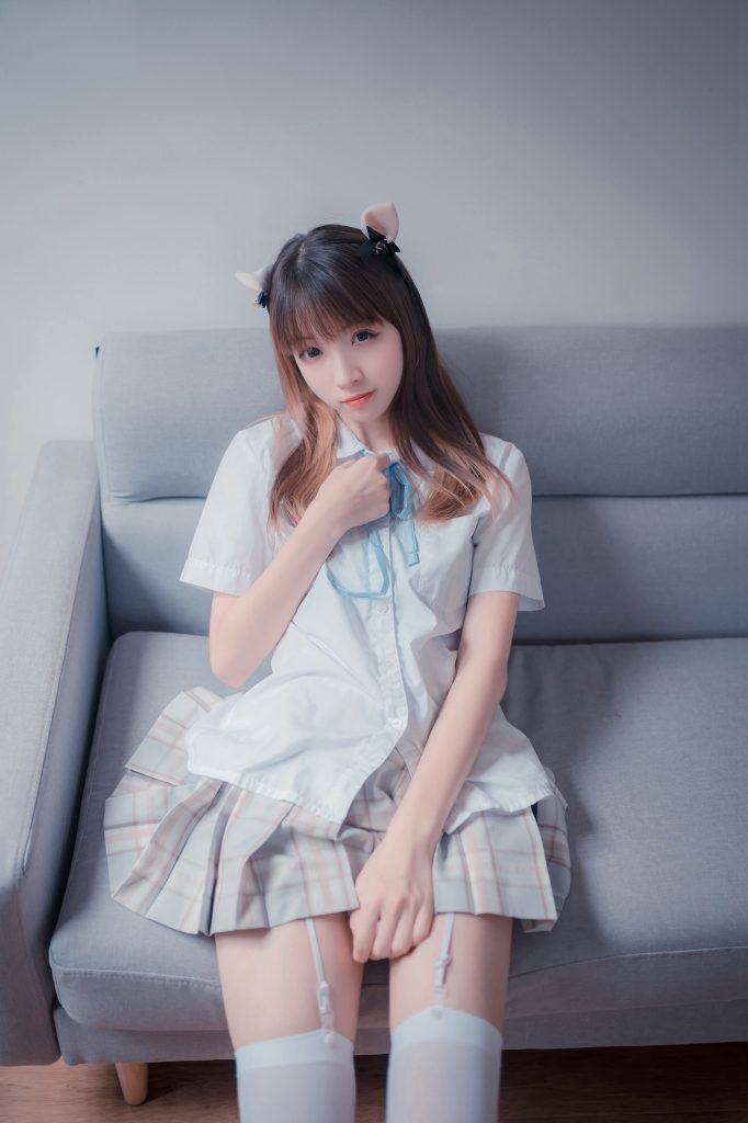 风之领域精品写真@No.065 格子裙吊带白丝 [46P/232MB]插图2