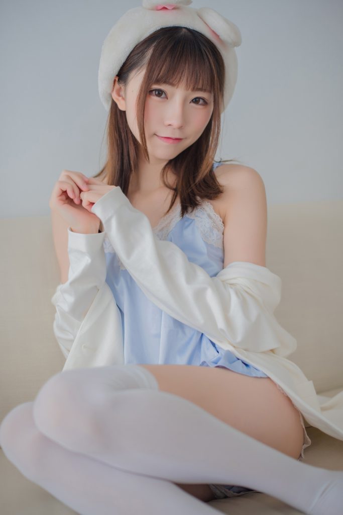 风之领域精品写真@No.172 迷你吊带蓝色睡衣 [70P/185MB]插图1