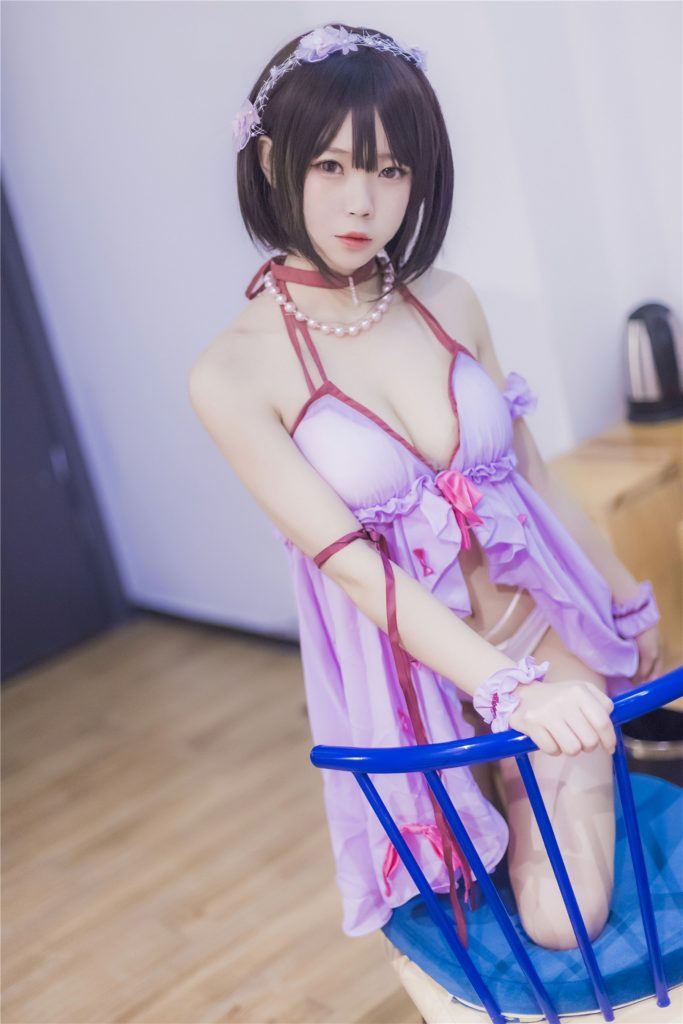 风之领域精品写真@No.201 紫色薄沙睡裙 [39P/516MB]插图1