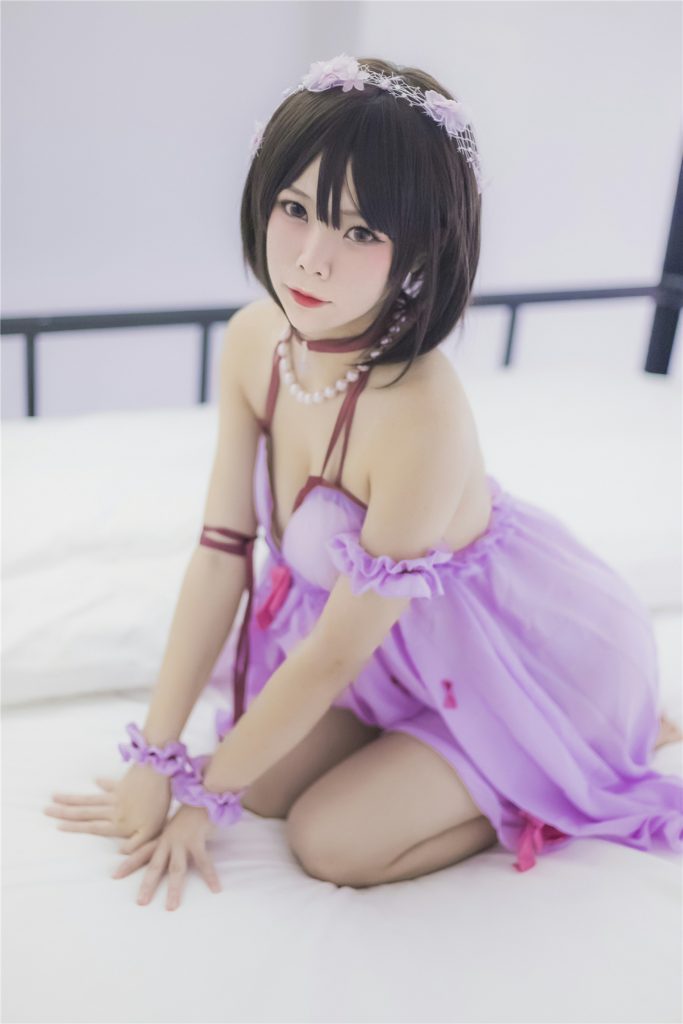 风之领域精品写真@No.201 紫色薄沙睡裙 [39P/516MB]插图3