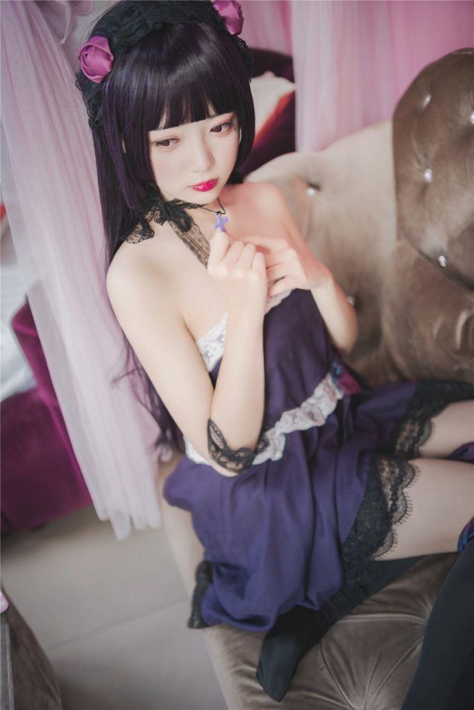 风之领域精品写真@No.203 蕾丝紫衣黑丝少女 [44P/814MB]插图2