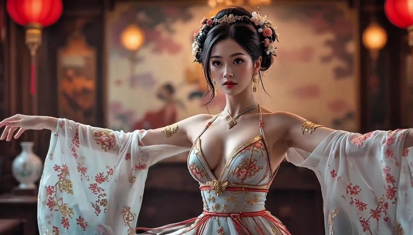 AI Video 023 Beautiful Relaxing Traditional Music _ Dancing _Stress Relief _Relaxation[1V/362MB]插图2