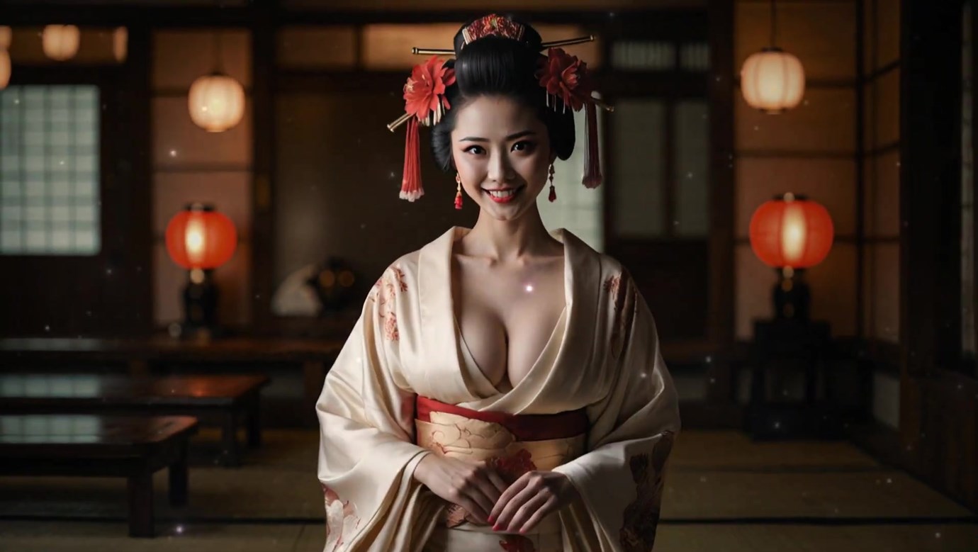 AI Video 068 GEISHA-The Night She Waited Dreamy Soul Music Healing Music of Love and Emotion[1V/807MB]-无料摄影圈